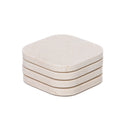 Mooisa Onderzetters MARMEREN Organisch - Set van 4 stuks in marmer als woonaccessoire