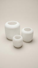 LifeStyle Windlicht NORWELL in wit detail van glas en afwerking