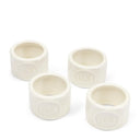 Rivièra Maison Servetringen PORTOFINO - Set van 4 stuks in wit als woonaccessoire
