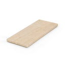 Mooisa Dienblad MARMEREN Rechthoekig S - 10x25 cm in travertine op tafel