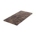 Mooisa Dienblad MARMEREN Rechthoekig L - 40x20 cm in bruin op tafel