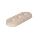 Mooisa Kaarsenhouder SET AGANO in beige met kaars