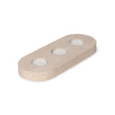 Mooisa Kaarsenhouder SET AGANO in beige als sfeervolle woondecoratie