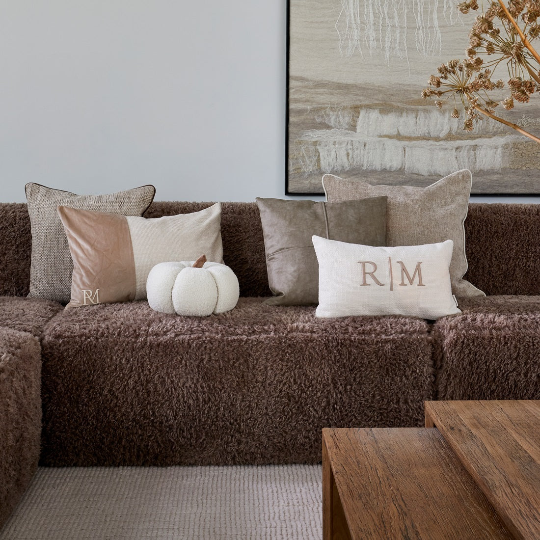 RM Monogram Aveiro Pillow