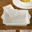 Rivièra Maison Elegant Twist Ovenschaal in wit detail van afwerking