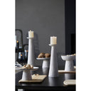 Light & Living Kaarsenhouder OTA formaat 13x11,5x46 cm in crème met kaars