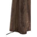 Lampvoet 15x15x40 cm NAVELLI hout mat grijs/bruin formaat 15x15x40 cm in bruin als basis voor sfeerlamp