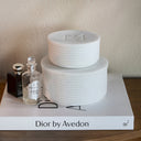 Rivièra Maison Lunoir Opbergdoos in wit op tafel of dressoir