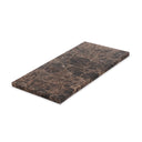 Mooisa Dienblad MARMEREN Rechthoekig M - 15x30 cm in bruin op tafel