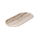 Mooisa Dienblad MARMEREN Ovaal - 30x15 cm in crème op tafel