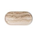 Mooisa Dienblad MARMEREN Ovaal - 30x15 cm in crème als woonaccessoire