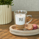 Rivièra Maison Drinkglas Dubbelwandig MONOGRAM - Koffie of Thee in clear in een stijlvol interieur