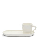 Rivièra Maison Koffiekop en Schotel CAFFÈ DOPPIO in wit als woonaccessoire