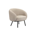 Pole to Pole Lounge Stoel MARS in crème in interieur