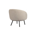 Pole to Pole Lounge Stoel MARS in crème detail van zitting en afwerking
