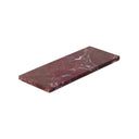 Mooisa Dienblad MARMEREN Rechthoekig S - 10x25 cm in rood op tafel