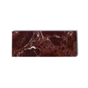 Mooisa Dienblad MARMEREN Rechthoekig S - 10x25 cm in rood met decoratieve styling