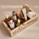 Mooisa Organizer Box ONYX in crème detail van vorm en afwerking