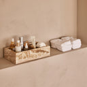 Mooisa Organizer Box ONYX in crème close-up van materiaal