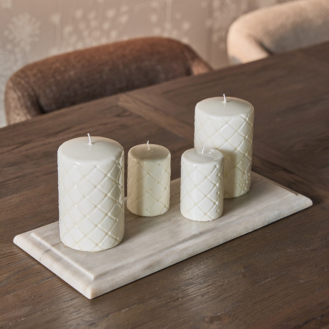 Ribani Marble Candle Platter