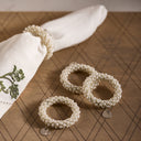 Rivièra Maison Servetringen CLASSIC PEARL - Set van 4 stuks als woonaccessoire