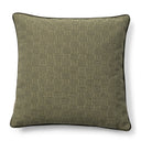 Rivièra Maison groene kussenhoes RM Monogram Belliere 50 x 50 cm, voorkant