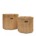 Rivièra Maison Manden RUSTIC RATTAN Blossom Basket - Set van 2 stuks in crème detail van afwerking