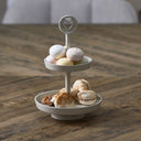 Rivièra Maison Di Cuore Etagère in crème detail van lagen en afwerking